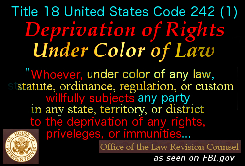 Deprivation of Rights Under Color of Law 1 good