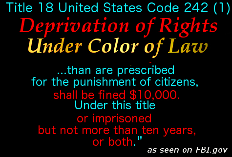 Deprivation of Rights Under Color of Law 3