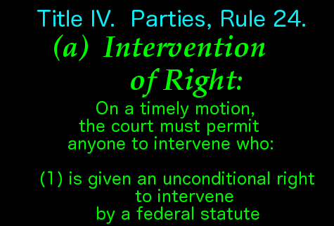Intervention of right